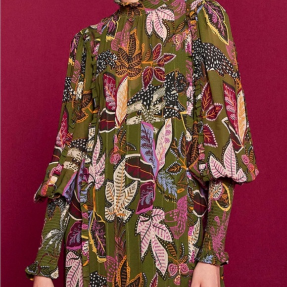 FARM Rio Dresses & Skirts - FARM Rio Mini Dress Wild Jungle Green